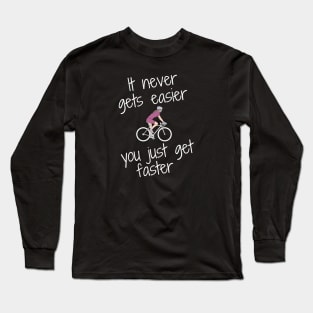 Cycling T-shirt for Her, Women Cycling, Mothers Day Gift, Mom Birthday Shirt, Cycling Woman, Cycling Shirt, Cycling Wife, Cycling Mom, Bike Mom, Cycling Gifts for Her, Strong Women Long Sleeve T-Shirt